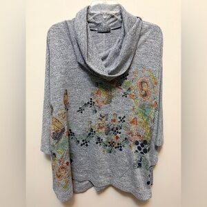 INOAH "Magnifique" Cowl Neck Cape/Tunic